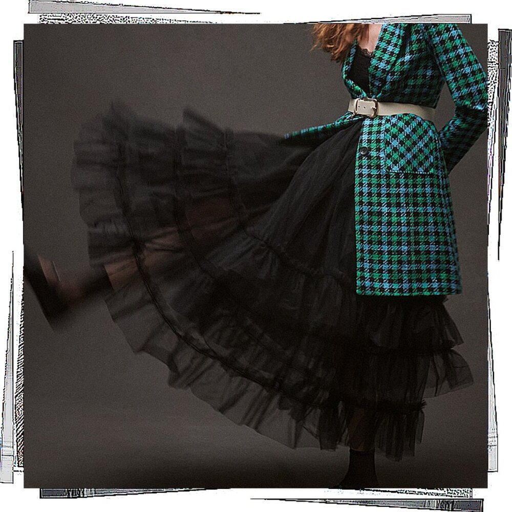 Anthropologie Black Strapless Tulle Dress - Picture 5 of 10